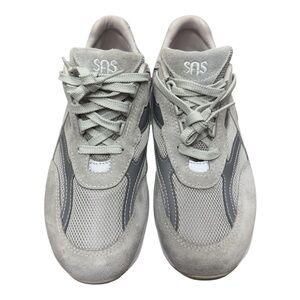 SAS Men's Gray Suede & Mesh Sneakers